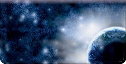 Space Discoveries Checkbook Cover