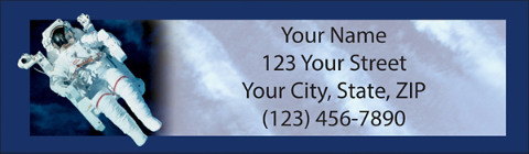 Space Discoveries Return Address Label