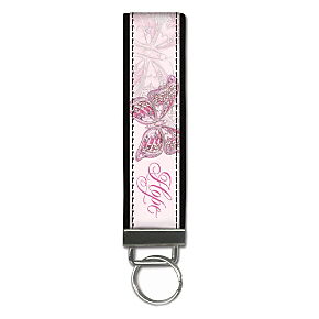 On the Wings of Hope Wristlet Keychain