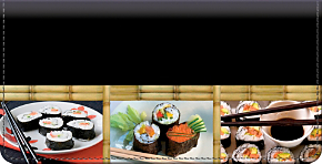Sushi Bar Checkbook Cover