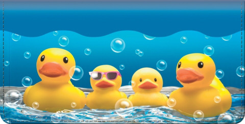 Rubber Ducky Checkbook Cover