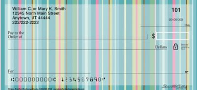 Stripes Personal Checks