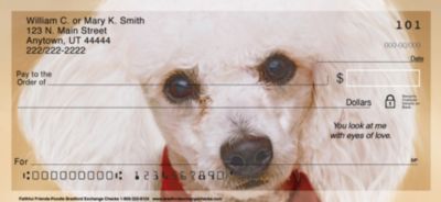 Faithful Friends Personal Checks - Poodle