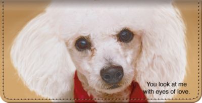 Faithful Friends - Poodle Checkbook Cover