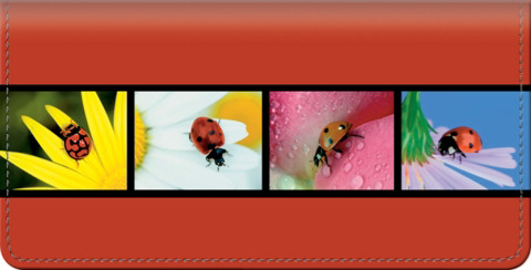 Lady Bug Luck Checkbook Cover