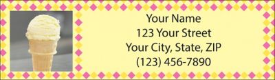 Ice Cream Dreams Return Address Label