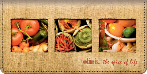 Cooking is...the Spice of Life Checkbook Cover