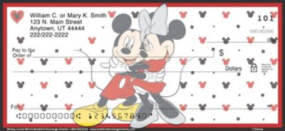 Mickey Loves Minnie Personal Checks