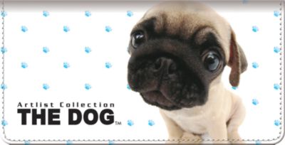 THE DOG-Pug Checkbook Cover