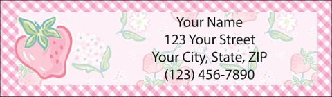 Strawberry Fields Return Address Label