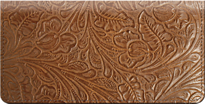 Western Tooled Checkbook Cover