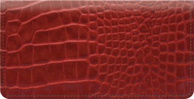 Red Croc Checkbook Cover