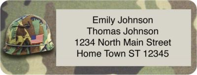 Tour of Duty Return Address Label