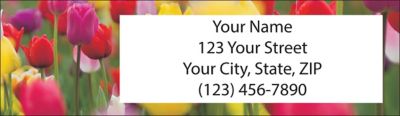 Tulips Return Address Label