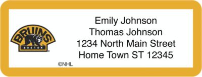 Boston Bruins(R) NHL(R) Return Address Label