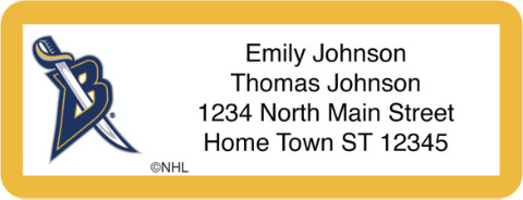 Buffalo Sabres NHL Return Address Label