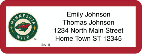 Minnesota Wild(R) NHL(R) Return Address Label