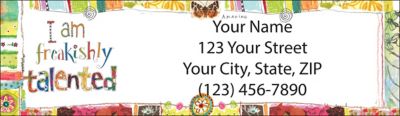 Wonderfully Quirky Return Address Label