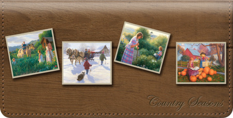Country Seasons Checkbook Cover