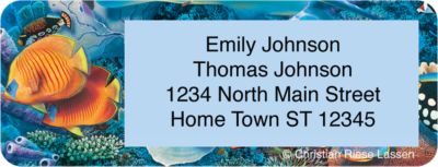 Lassen Under the Sea Return Address Label