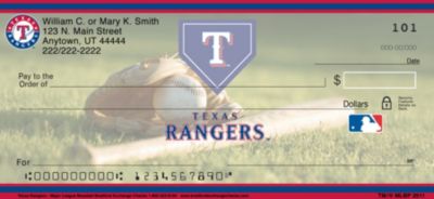 Texas Rangers Personal Checks - 4 Images