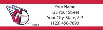 Cleveland Indians MLB Return Address Label