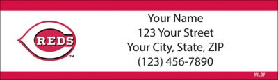 Cincinnati Reds MLB Return Address Label