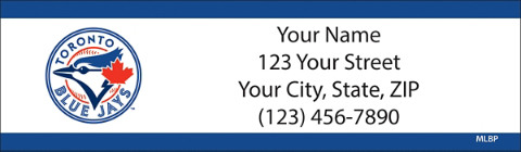 Toronto Blue Jays MLB Return Address Label