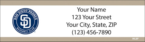 San Diego Padres(TM) MLB(R) Return Address Label