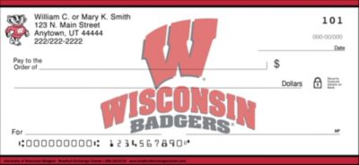 University of Wisconsin Badgers Personal Checks