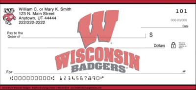 University of Wisconsin Badgers Checks