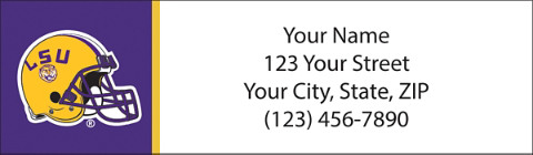 Louisiana State University Return Address Label