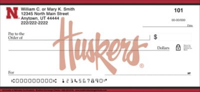University of Nebraska Huskers Checks