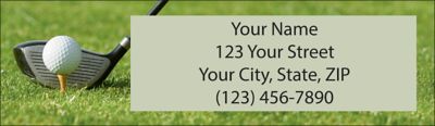 Golf Return Address Label