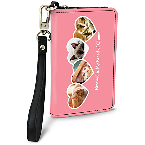 Rescued is Something to Purr About Small Wristlet Purse