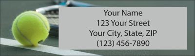 Tennis Return Address Label