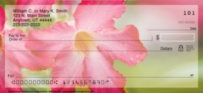 Exotic Flowers Personal Checks