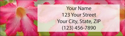 Exotic Flowers Return Address Label