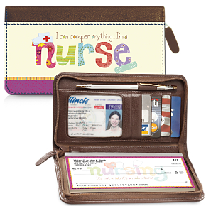 Nurses Rule Deluxe Check Wallet