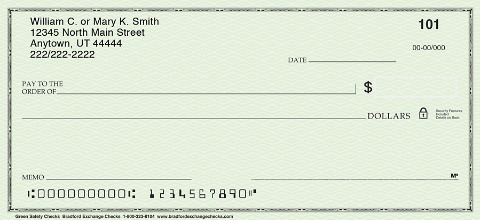 Green Safety Personal Checks