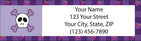 Sweet Skullz Return Address Label