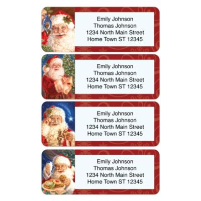 Santa Holiday Address Labels 