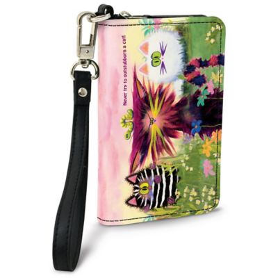 Comical Cats Small Wristlet Purse