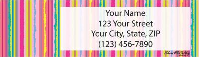 Viva La Stripe Return Address Label