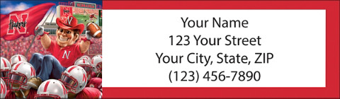 Husker Spirit Return Address Label