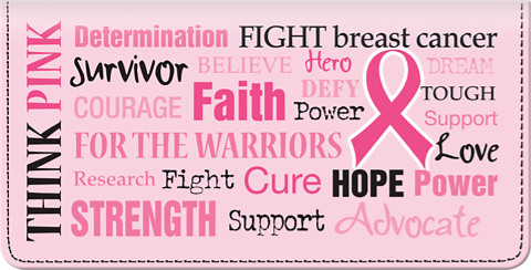 Hope for a Cure Checkbook Cover