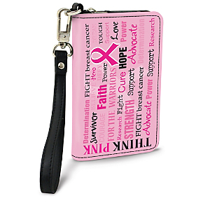 Hope for a Cure Small Wristlet Purse