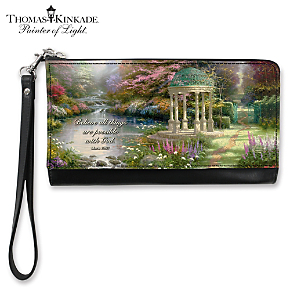 Best of Thomas Kinkade Large Wristlet Purse