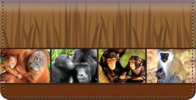 Protect the Primates Checkbook Cover