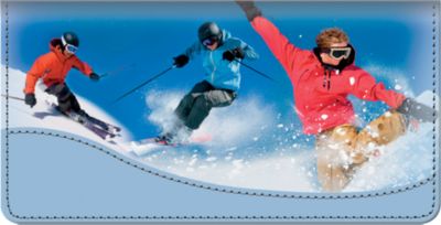 Snow Sports Checkbook Cover